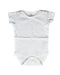 A White Bodysuits from Little Green Radicals in size 3-6M for boy. (Front View)