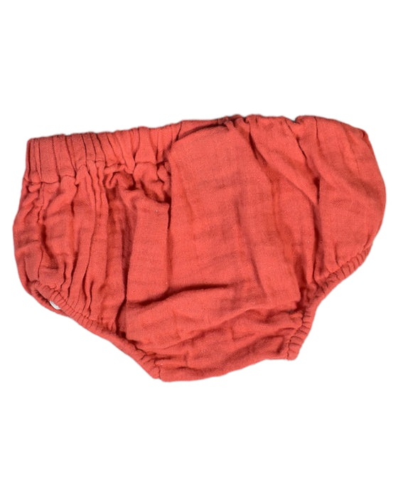 A Red Bloomers from Little Green Radicals in size 6-12M for girl. (Back View)