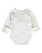 A White Bodysuits from Little Green Radicals in size 3-6M for boy. (Back View)