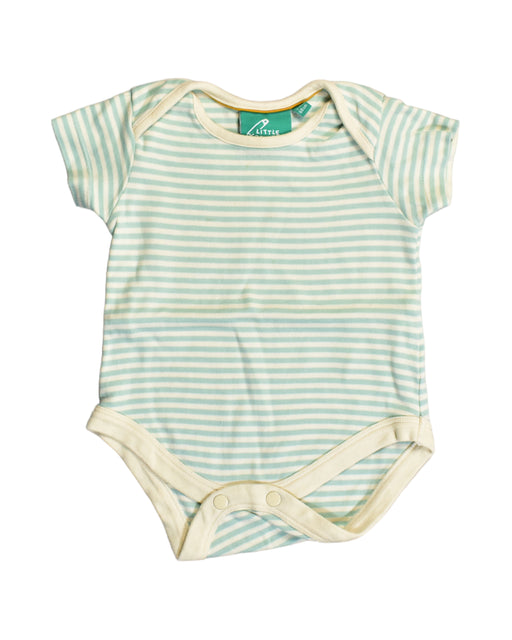 A Green Bodysuits from Little Green Radicals in size 3-6M for girl. (Front View)