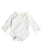 A White Bodysuits from Little Green Radicals in size 3-6M for boy. (Front View)