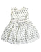 A White Short Sleeve Dresses from Chateau de Sable in size 12-18M for girl. (Front View)