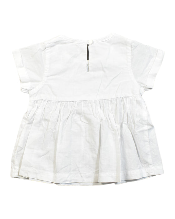 A White Short Sleeve Dresses from Gingersnaps in size 12-18M for girl. (Back View)