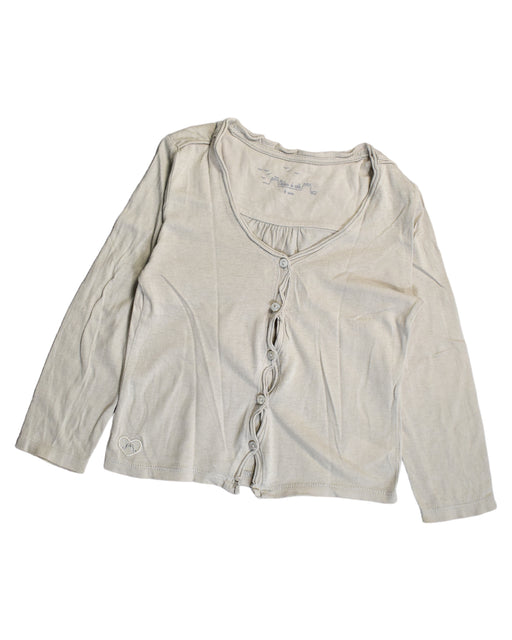 A Grey Cardigans from Chateau de Sable in size 4T for girl. (Front View)