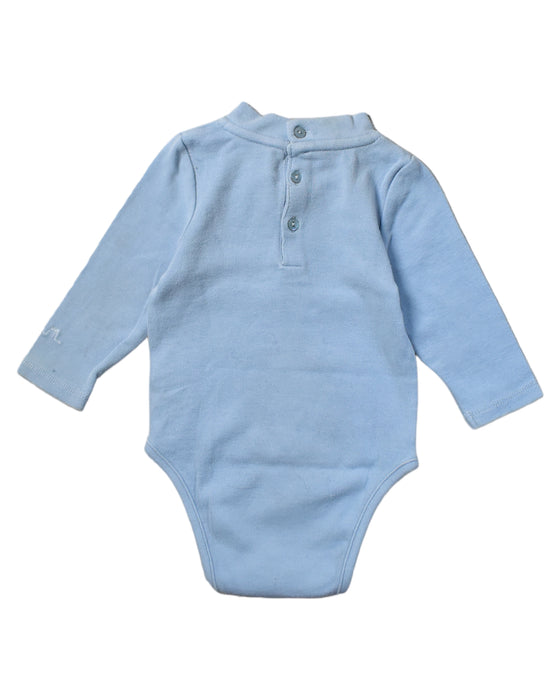 A Blue Bodysuits from Chateau de Sable in size 0-3M for boy. (Back View)