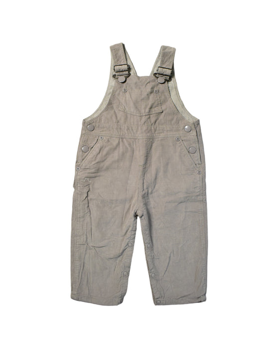 A Grey Long Overalls from Chateau de Sable in size 3-6M for boy. (Front View)