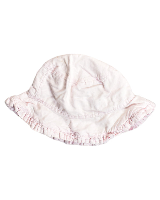 A Pink Sun Hats from Chateau de Sable in size 0-3M for girl. (Front View)