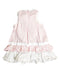 A Pink Sleeveless Dresses from Chateau de Sable in size 3T for girl. (Back View)