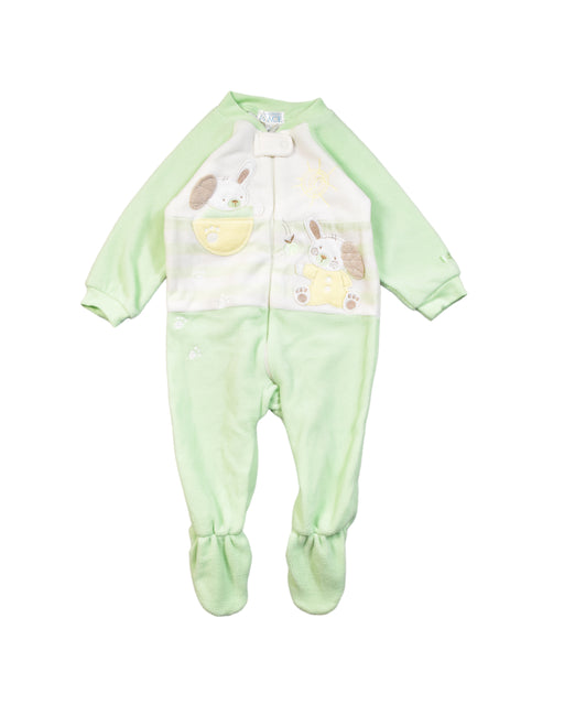 A Green Onesies from The Children's Place in size 6-12M for boy. (Front View)