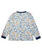 A White Sweatshirts from Petit Bateau in size 8Y for girl. (Back View)