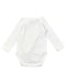 A White Bodysuits from Petit Bateau in size 0-3M for boy. (Back View)