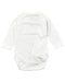 A White Bodysuits from Petit Bateau in size 0-3M for boy. (Back View)