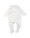 A White Onesies from Petit Bateau in size 6-12M for boy. (Front View)