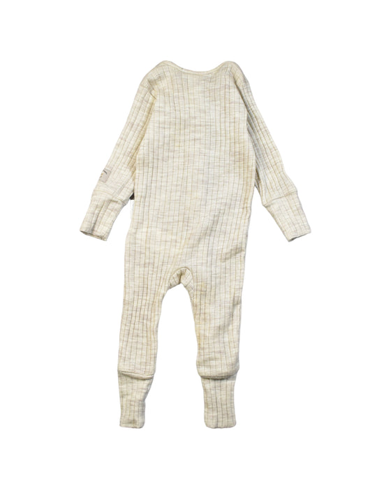 A Yellow Jumpsuits from Purebaby in size 3-6M for boy. (Back View)