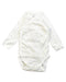 A White Bodysuits from Petit Bateau in size 0-3M for boy. (Front View)