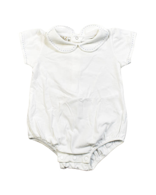 A White Bodysuits from Paz Rodriguez in size 0-3M for girl. (Front View)