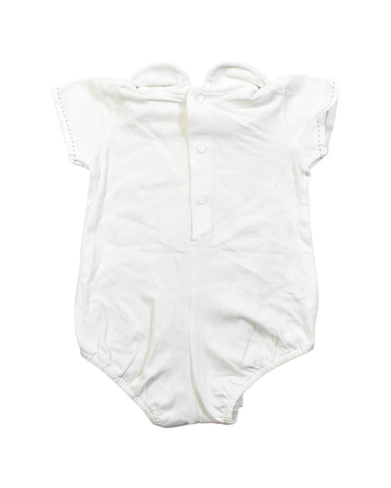 A White Bodysuits from Paz Rodriguez in size 0-3M for girl. (Back View)