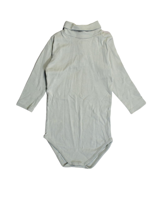 A Green Long Sleeve Bodysuits from Bonpoint in size 3T for neutral. (Front View)