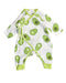 A White Jumpsuits from Angel Dear in size 0-3M for boy. (Front View)