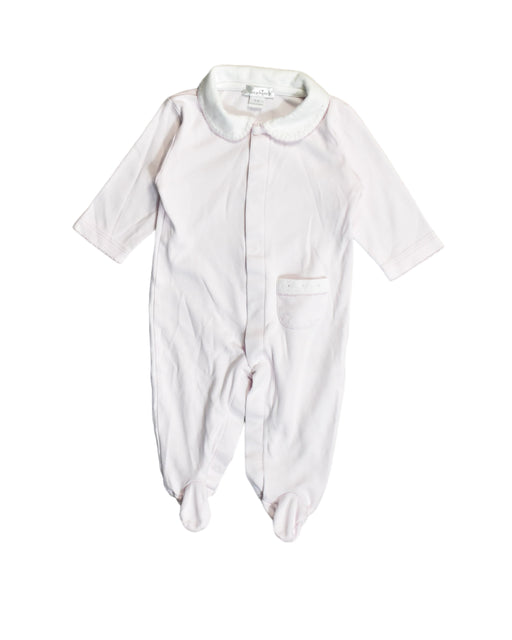 A White Onesies from Kissy Kissy in size 3-6M for girl. (Front View)