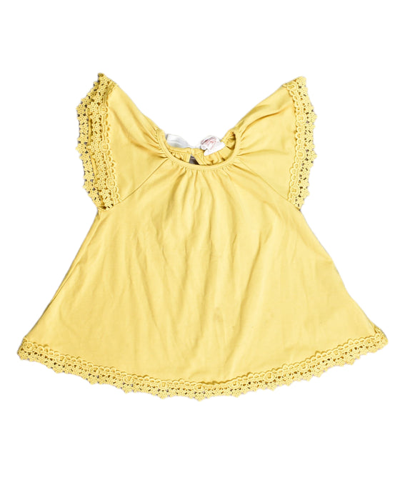 A Yellow Sleeveless Dresses from Shabby Chic in size 18-24M for girl. (Front View)