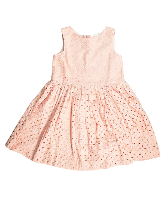 A Pink Sleeveless Dresses from Bonpoint in size 10Y for girl. (Front View)