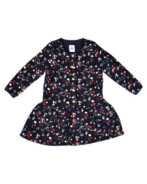 A Black Long Sleeve Dresses from Petit Bateau in size 12-18M for girl. (Front View)