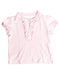 A Pink Short Sleeve Tops from Ralph Lauren in size 6-12M for girl. (Front View)