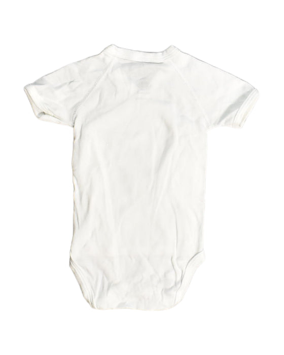 A White Bodysuits from Petit Bateau in size 3-6M for boy. (Back View)