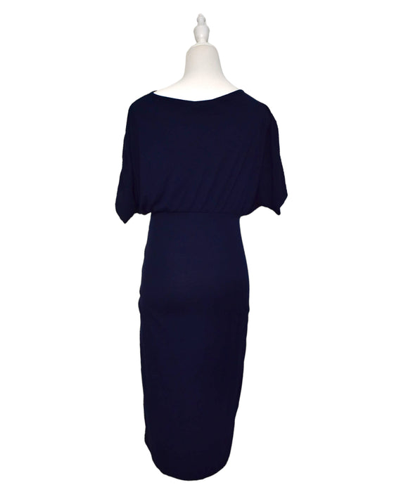 A Blue Short Sleeve Dresses from Mamalicious in size S for maternity. (Back View)