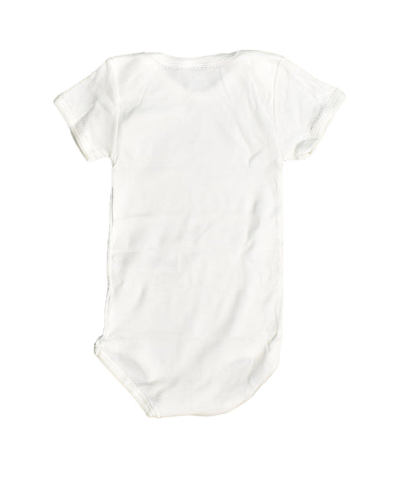 A White Bodysuits from Petit Bateau in size 3T for girl. (Back View)