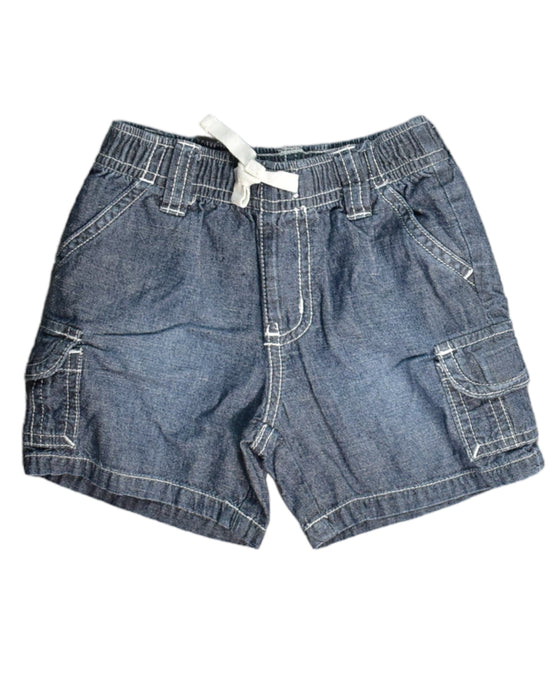 A Blue Shorts from Retykle in size 6-12M for boy. (Front View)