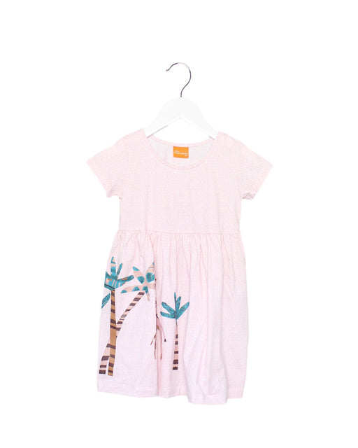 A Pink Short Sleeve Dresses from Jim Thompson in size 2T for girl. (Front View)