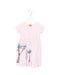 A Pink Short Sleeve Dresses from Jim Thompson in size 2T for girl. (Front View)