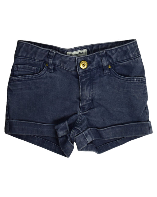 A Blue Shorts from Massimo Dutti in size 4T for girl. (Front View)