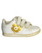 A White Sneakers from Adidas in size 3T for girl. (Front View)