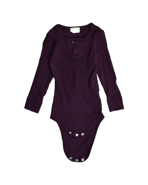 A Burgundy Bodysuits from Jamie Kay in size 6-12M for girl. (Front View)