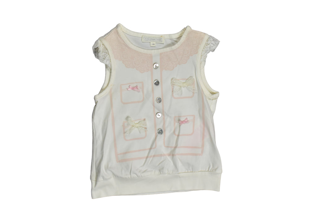 A White Sleeveless Tops from Nicholas & Bears in size 12-18M for girl. (Front View)