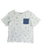 A White Short Sleeve Tops from Gingersnaps in size 6T for boy. (Front View)