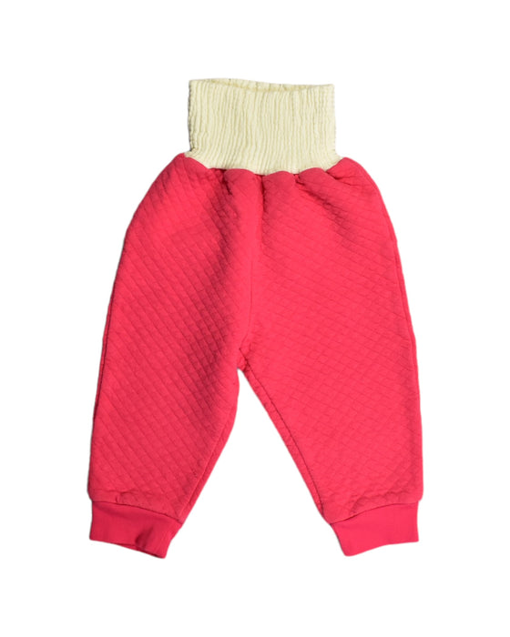 A Pink Sweatpants from Miki House in size 3T for girl. (Front View)