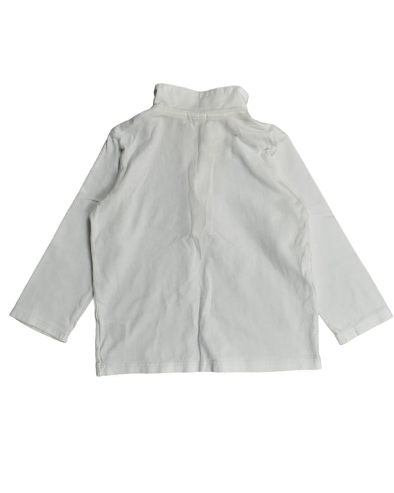 A White Long Sleeve Polos from Miki House in size 4T for boy. (Back View)