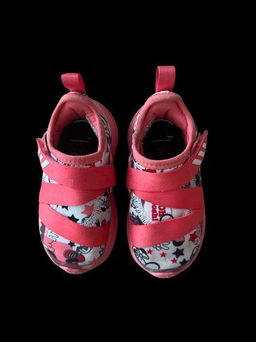 A Pink Sneakers from Adidas in size 18-24M for girl. (Back View)