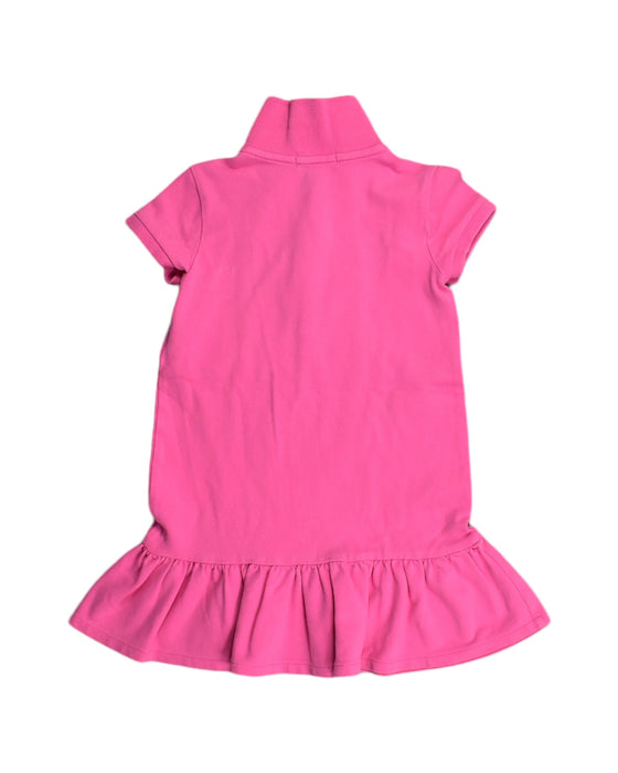 A Pink Short Sleeve Dresses from Polo Ralph Lauren in size 4T for girl. (Back View)