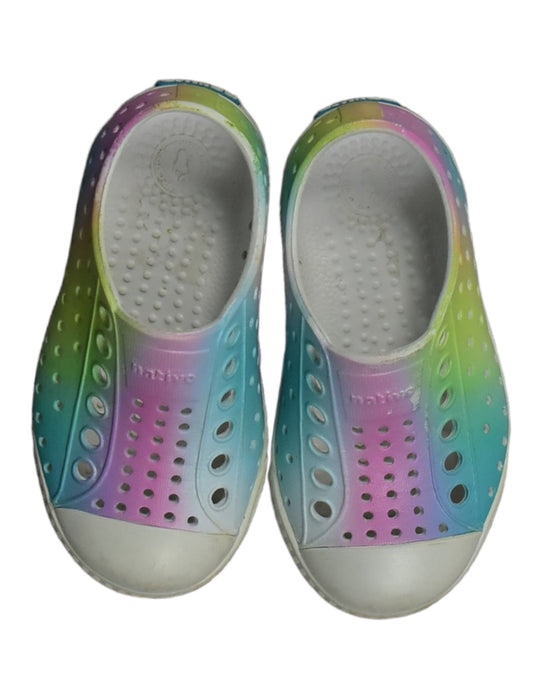 A Multicolour Slip Ons from Native Shoes in size 18-24M for girl. (Back View)