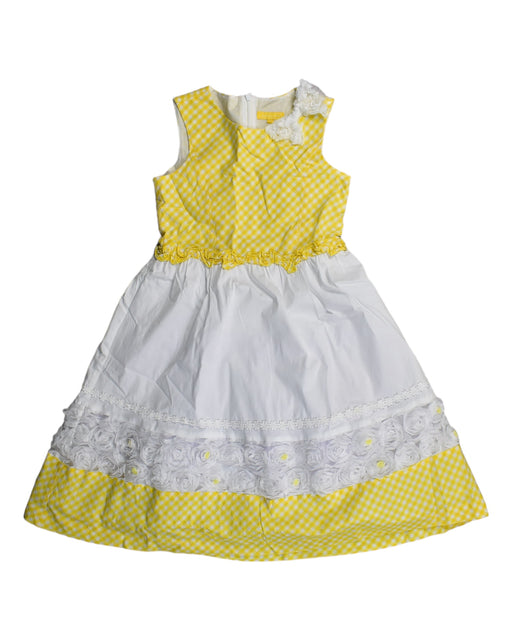 A Yellow Sleeveless Dresses from Nicholas & Bears in size 10Y for girl. (Front View)