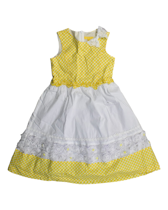 A Yellow Sleeveless Dresses from Nicholas & Bears in size 10Y for girl. (Front View)