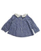A Blue Long Sleeve Tops from Jacadi in size 12-18M for girl. (Back View)