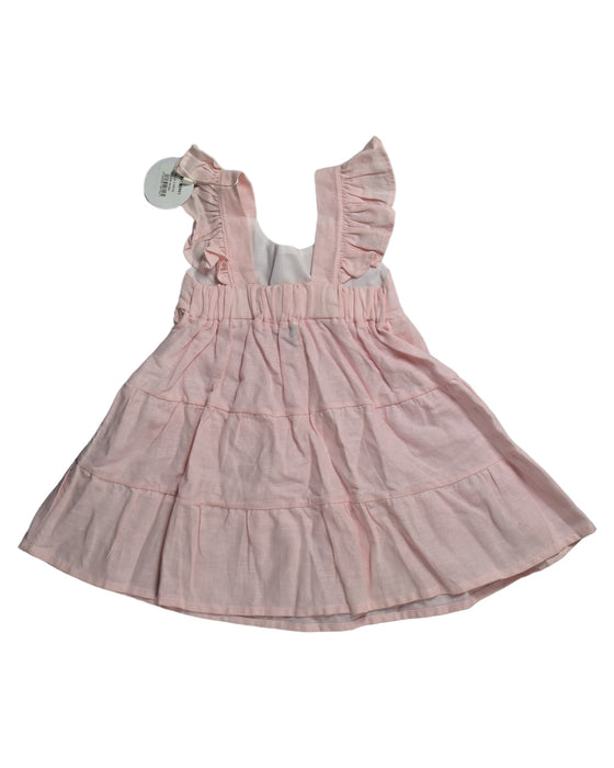 A Pink Sleeveless Dresses from Babidu in size 2T for girl. (Back View)