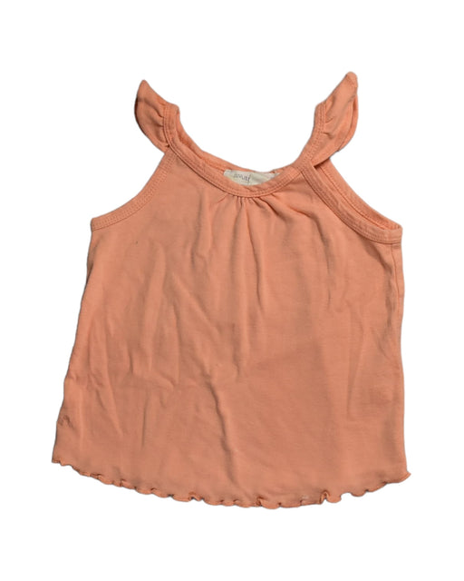 A Orange Sleeveless Tops from Chateau de Sable in size 18-24M for girl. (Front View)