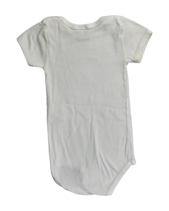 A White Bodysuits from Petit Bateau in size 18-24M for girl. (Back View)